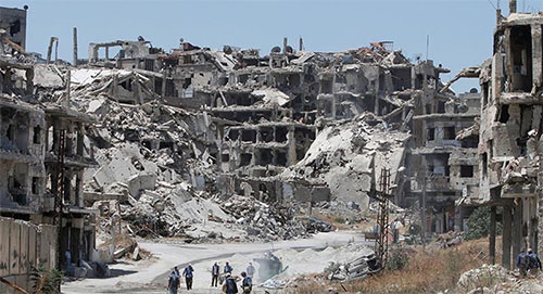 el reino saudí pagará por la reconstrucción en Siria